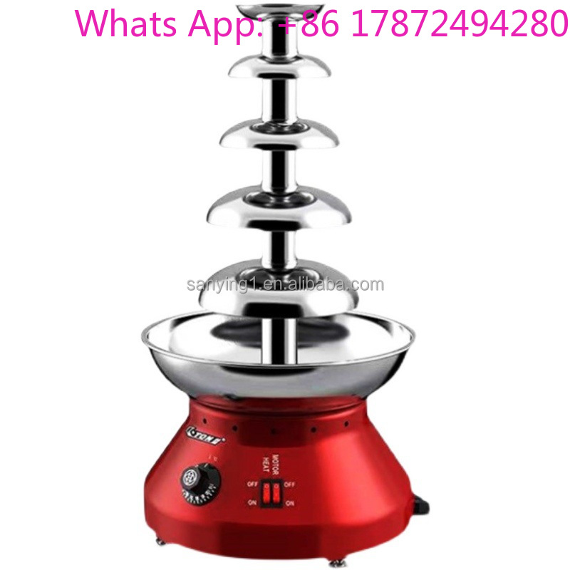 Chocolate Fountain Commercial - Mesin Panci Cokelat Elektrik 5 Tingkat