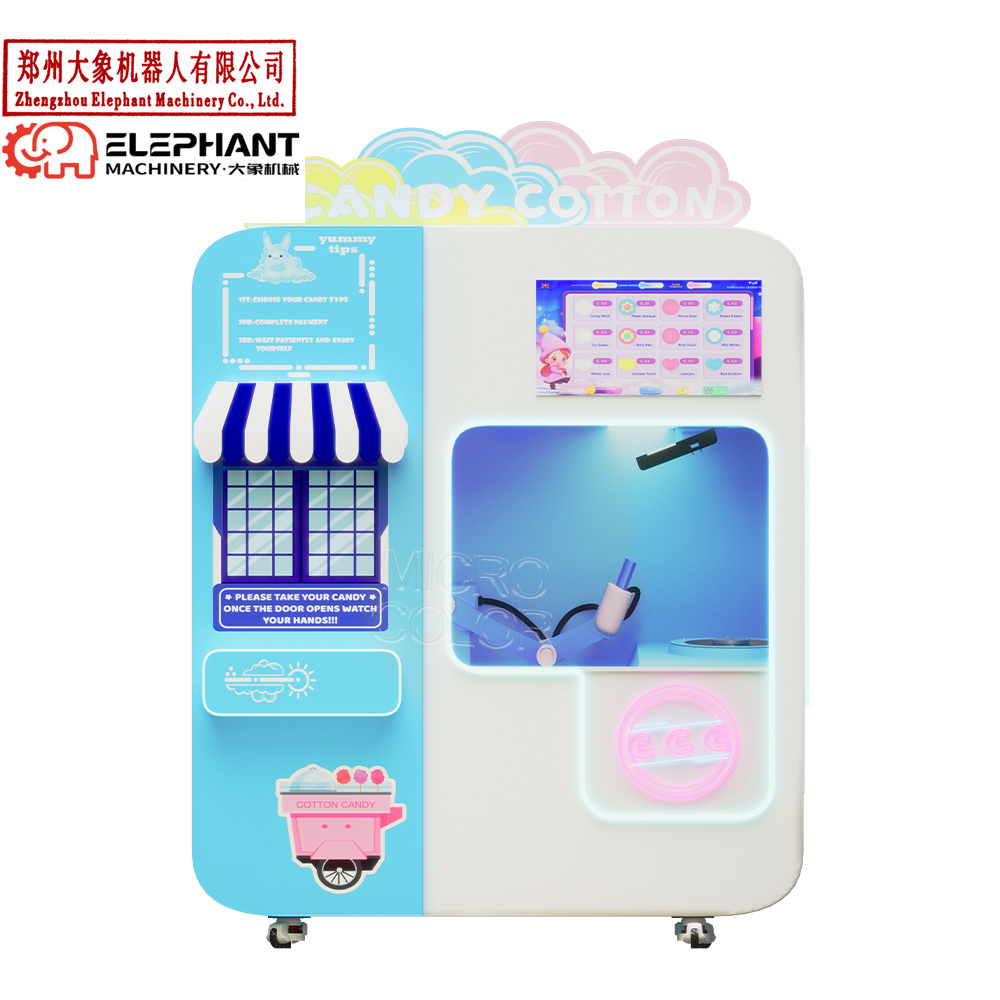 Candy Floss Machine Commercial - Mesin Penjual Permen Kapas Otomatis Penuh