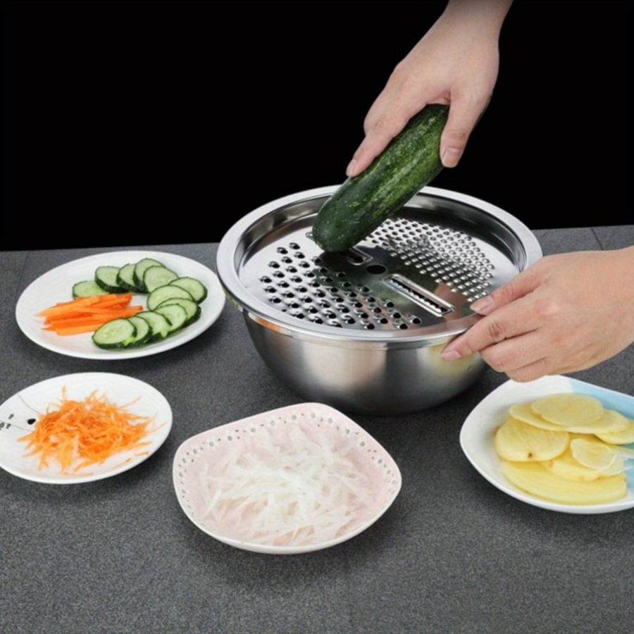 Commercial Kitchen Products - Pemotong sayuran multifungsi, pelat penghancur, bak