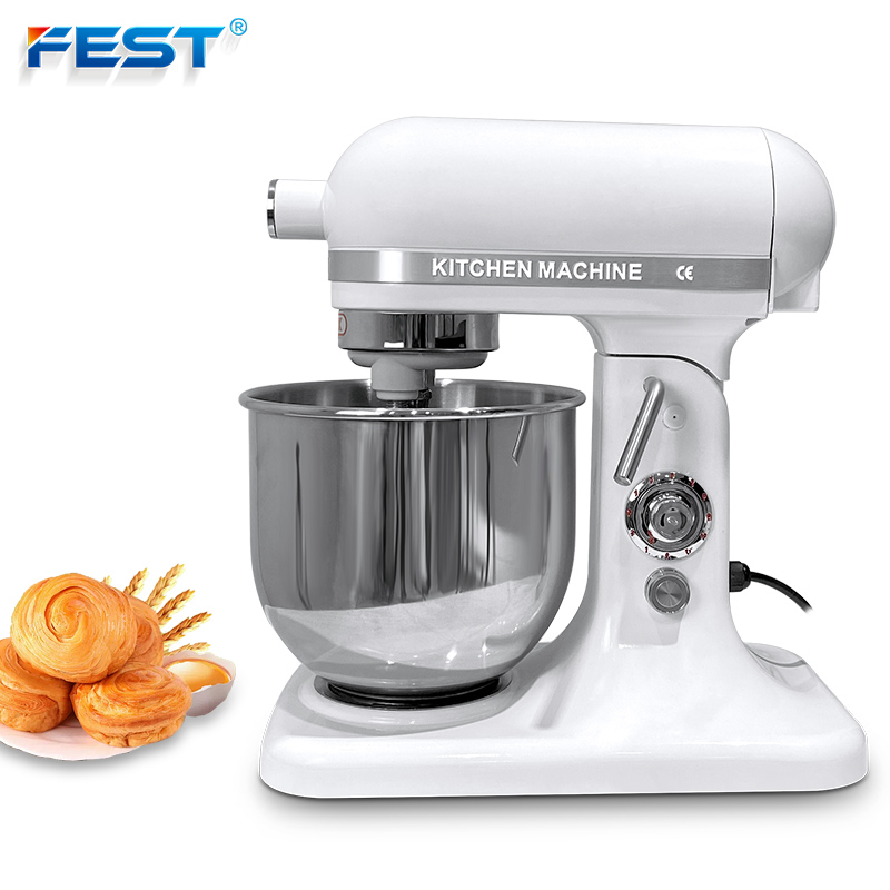 Commercial Kitchen Mixers Dough Mixer - Mangkuk Pengaduk Stainless Steel 7 Liter