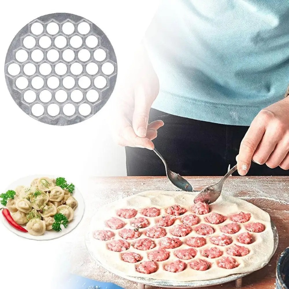 Commercial Kitchen Supplies - Cetakan Pangsit Aluminium Portabel 37 Lubang
