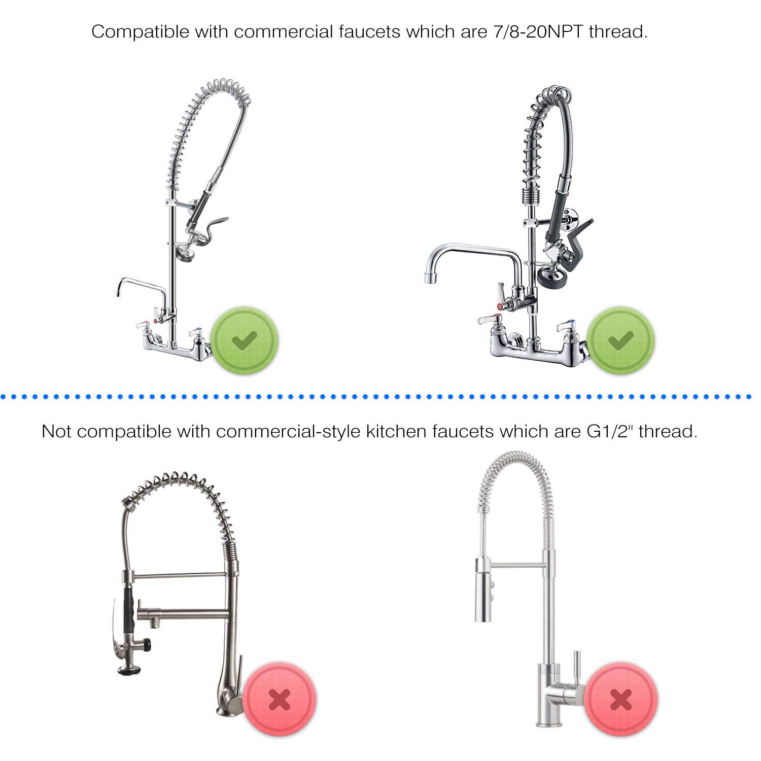 Commercial Kitchen Parts & Service - Tersedia Penyemprot Bilas Pra Bagian Keran