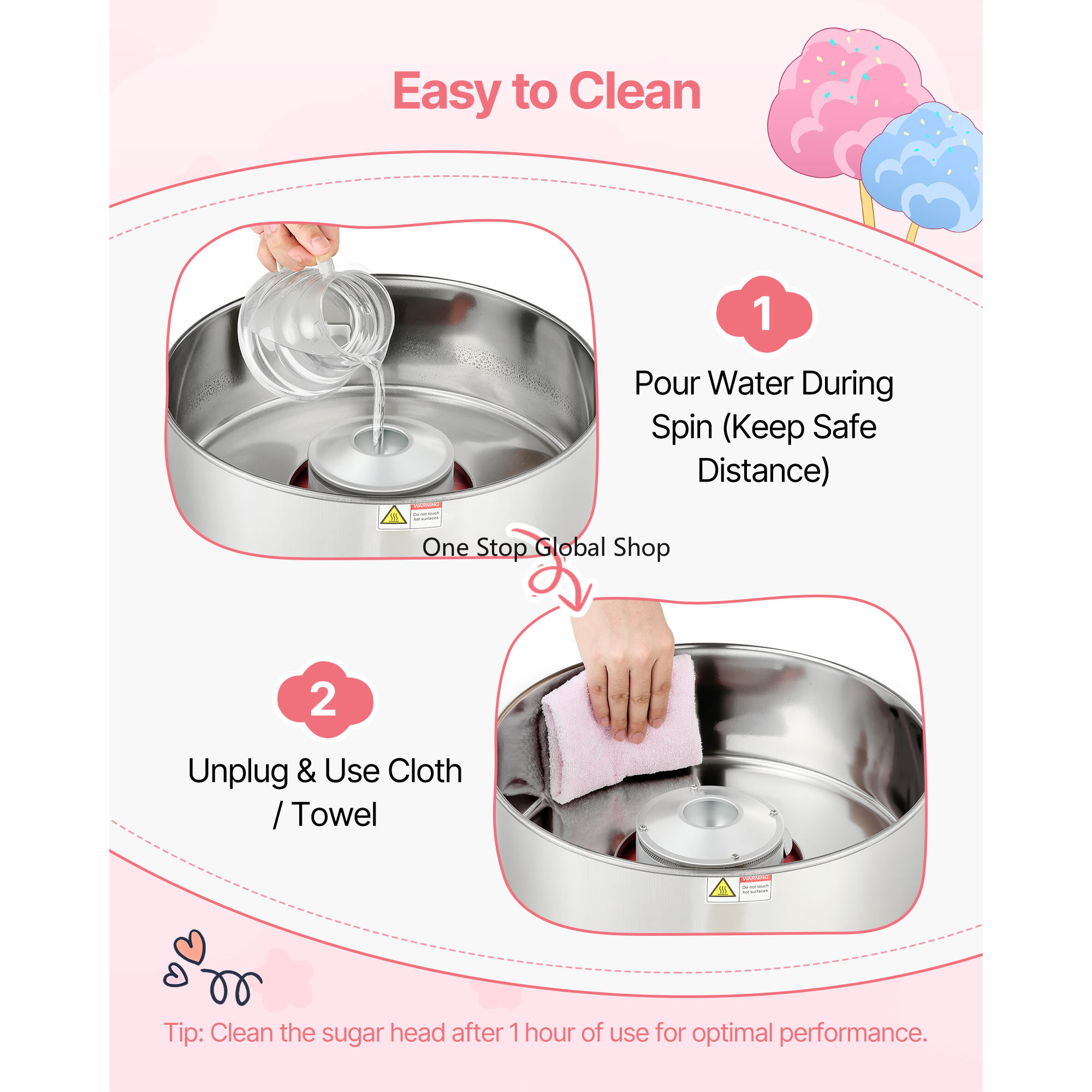 Mesin Pembuat Gula Kapas Komer - Candy Floss Machine Commercial ulasan dan harga