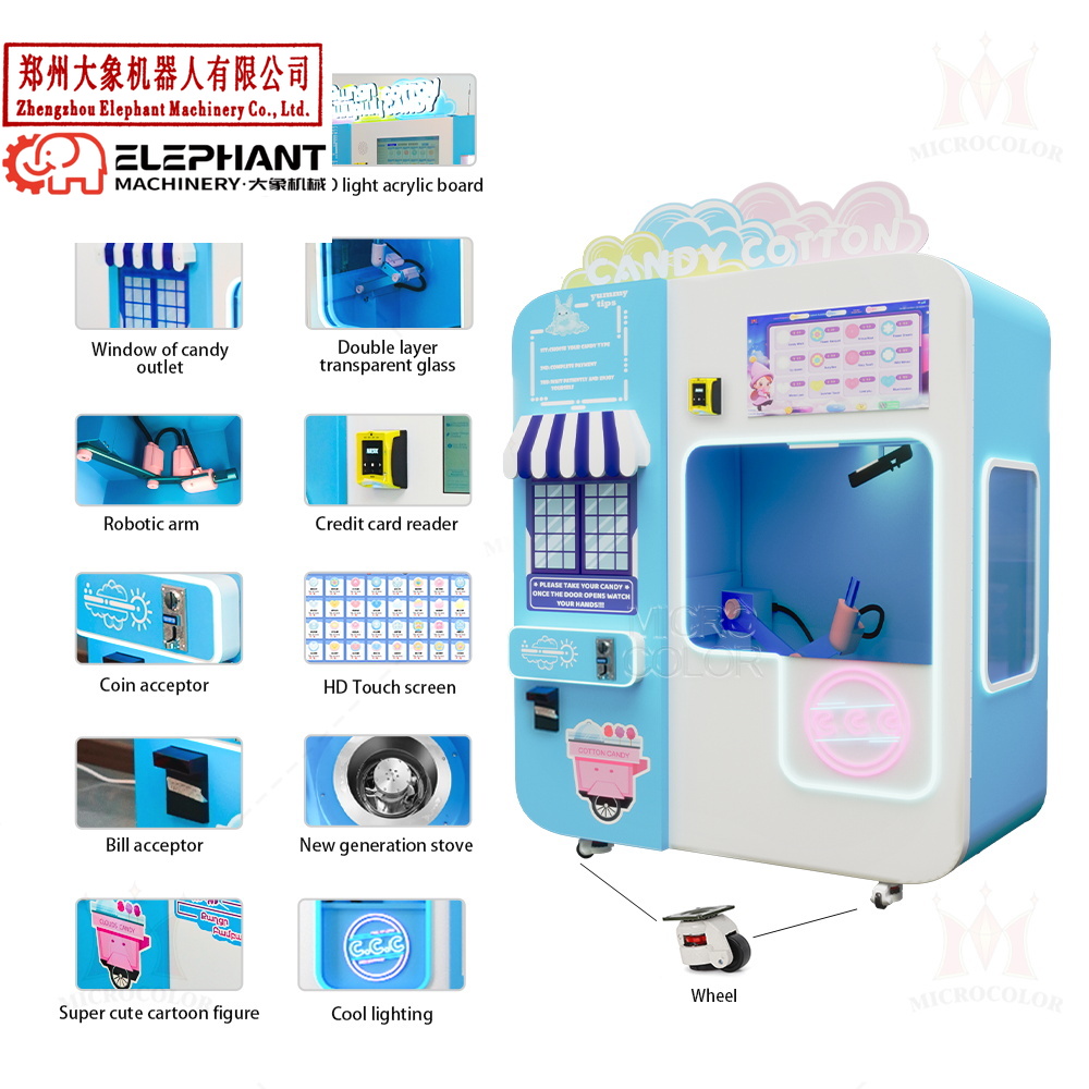 Mesin Penjual Permen Kapas Oto - Candy Floss Machine Commercial ulasan dan harga