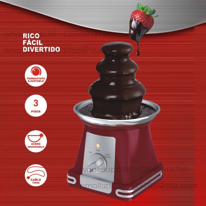 Mesin air mancur cokelat tiga  - Chocolate Fountain Commercial ulasan dan harga
