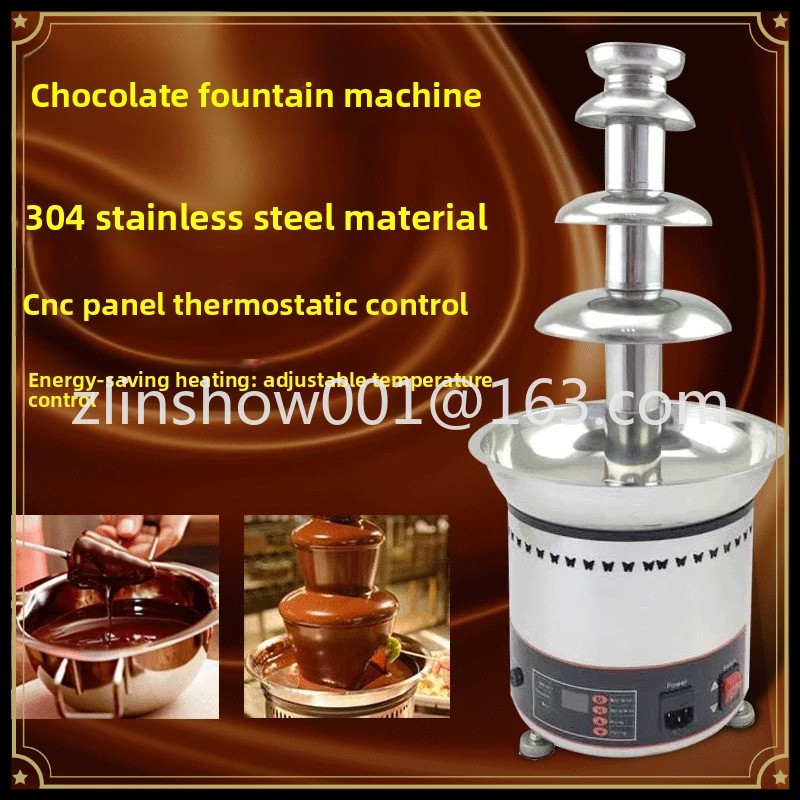 Mesin Air Terjun Cokelat 4 Lap - Chocolate Fountain Commercial ulasan dan harga