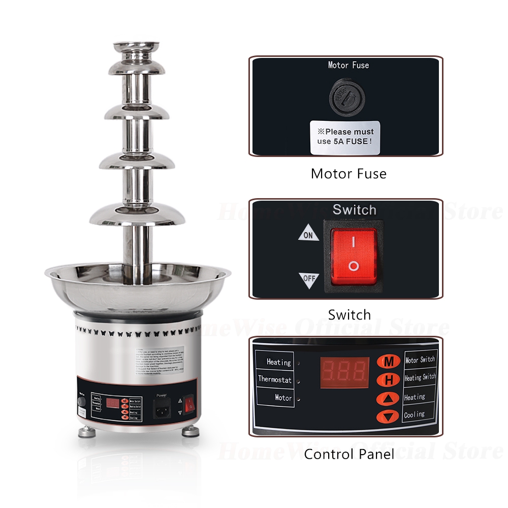 Mesin Air Terjun Cokelat Stain - Chocolate Fountain Commercial ulasan dan harga