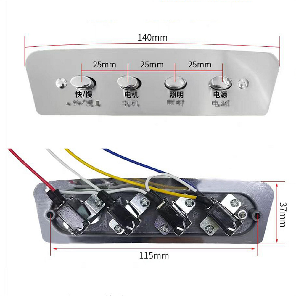1 buah Saklar Tombol Tekan 4-k - Commercial Kitchen Parts & Service ulasan dan harga