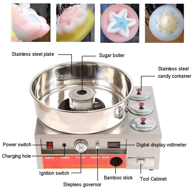 Mesin Pembuat Permen Kapas Sta - Candy Floss Machine Commercial ulasan dan harga