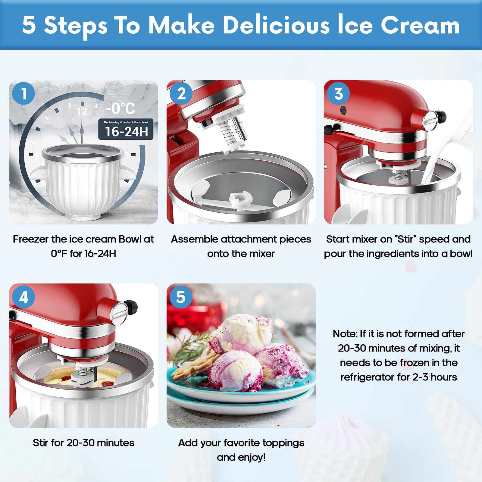 Aksesoris Pembuat Es Krim 2 Qu - Commercial Kitchen Products ulasan dan harga