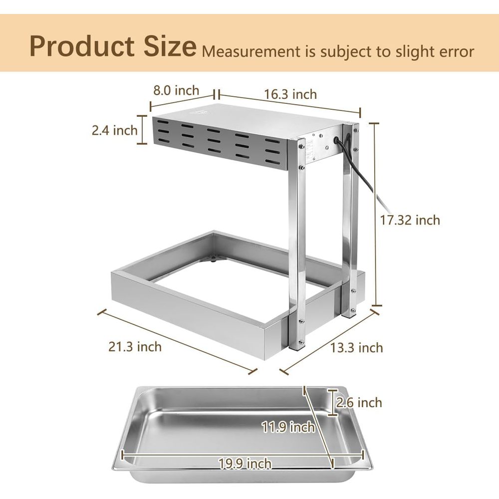 Pemanas Kentang Goreng, Lampu  - Commercial Kitchen Parts & Service ulasan dan harga