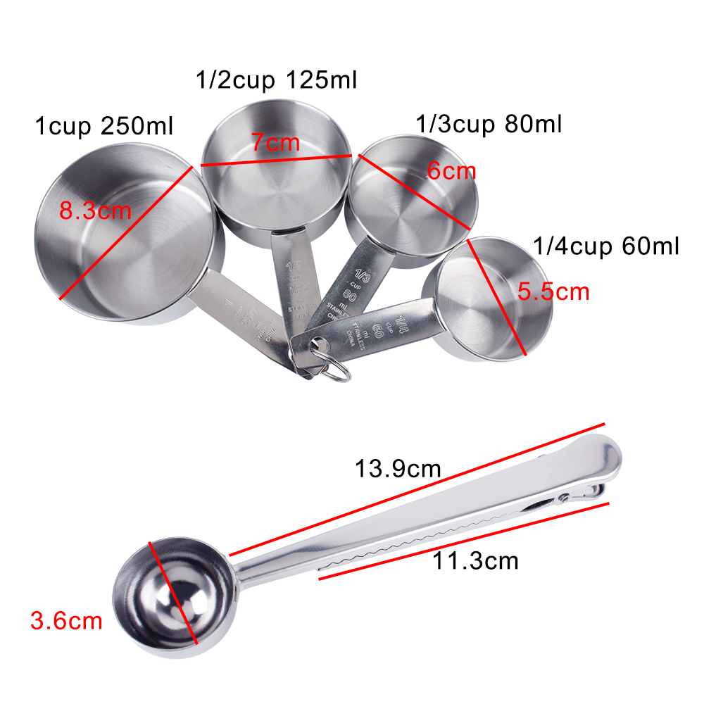 Set gelas dan sendok ukur dapa - Commercial Kitchen Products ulasan dan harga